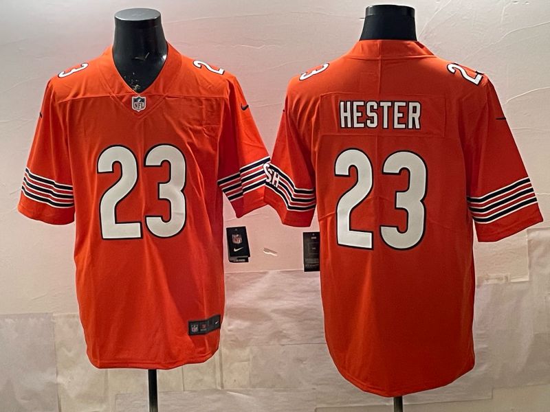 Men 2026 Chicago Bears #23 Hester orange Limited Nike NFL Jersey style 01->chicago bears->NFL Jersey